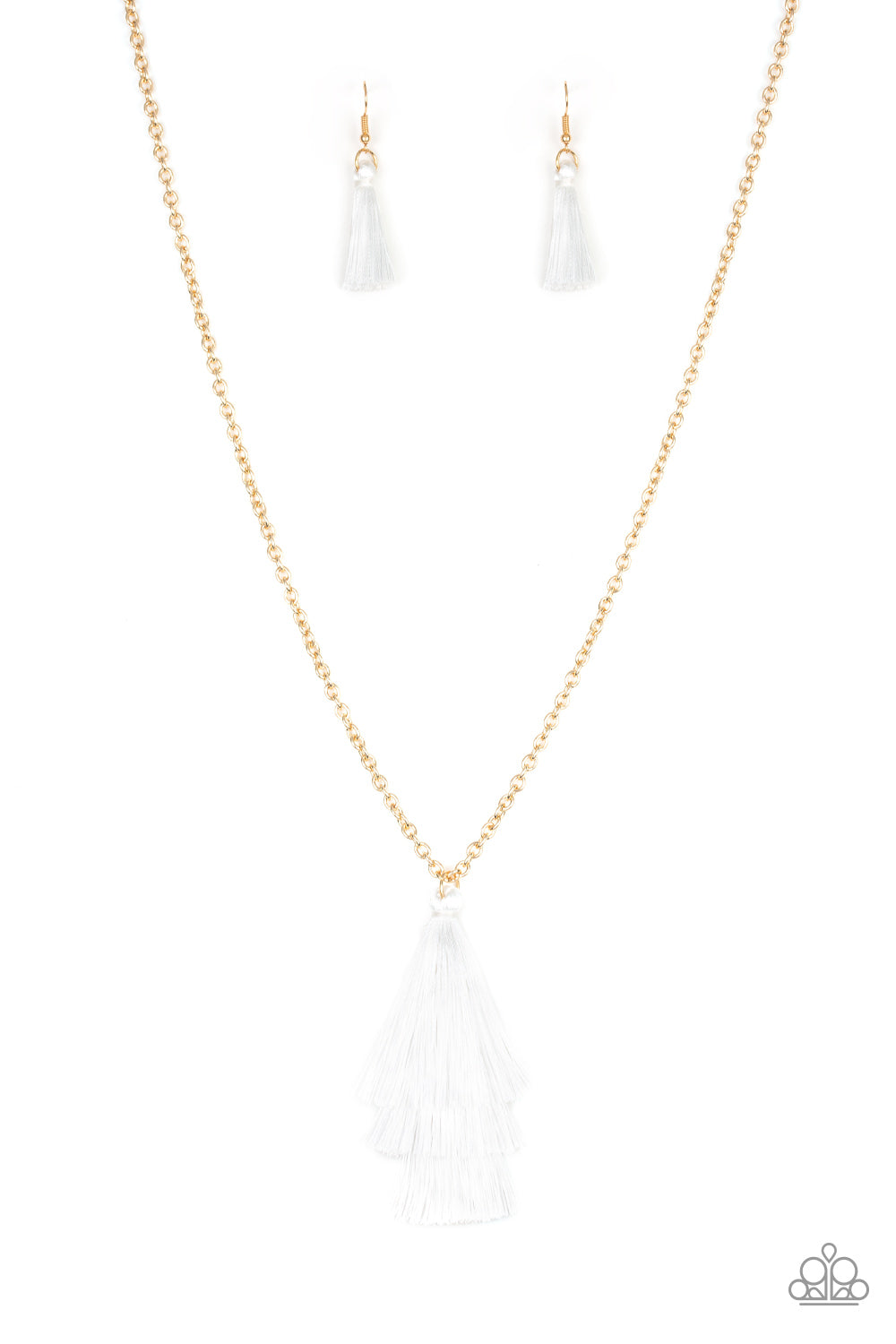 Triple the Tassel-white