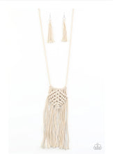 Load image into Gallery viewer, Macrame Mantra-white
